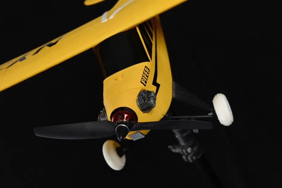 Piper J-3 CUB - Mẫu máy bay RC 3D in ấn nhẹ và dễ lắp ráp - Image 6