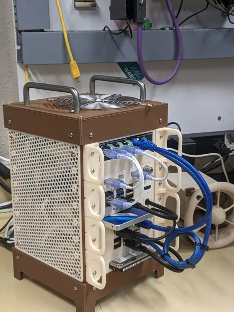 Microlab - Mini: Khung tủ rack mini 3D cho Homelab và Raspberry Pi - Image 8