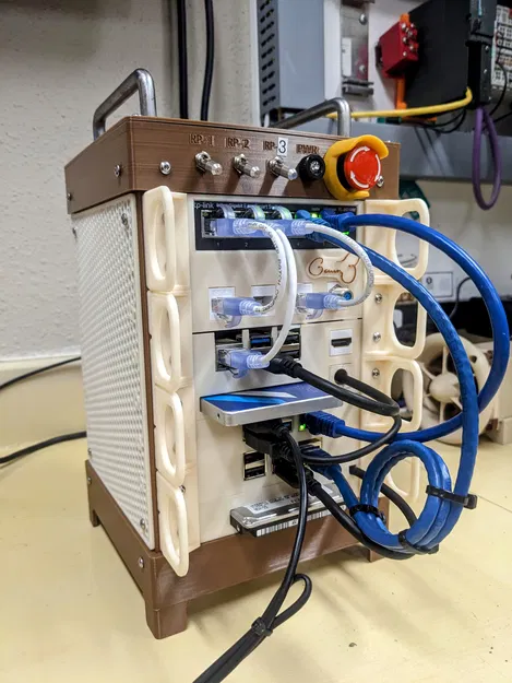 Microlab - Mini: Khung tủ rack mini 3D cho Homelab và Raspberry Pi - Image 11