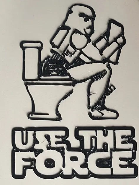 Tranh treo tường 3D Star Wars Toilet Trooper hài hước - Image 2