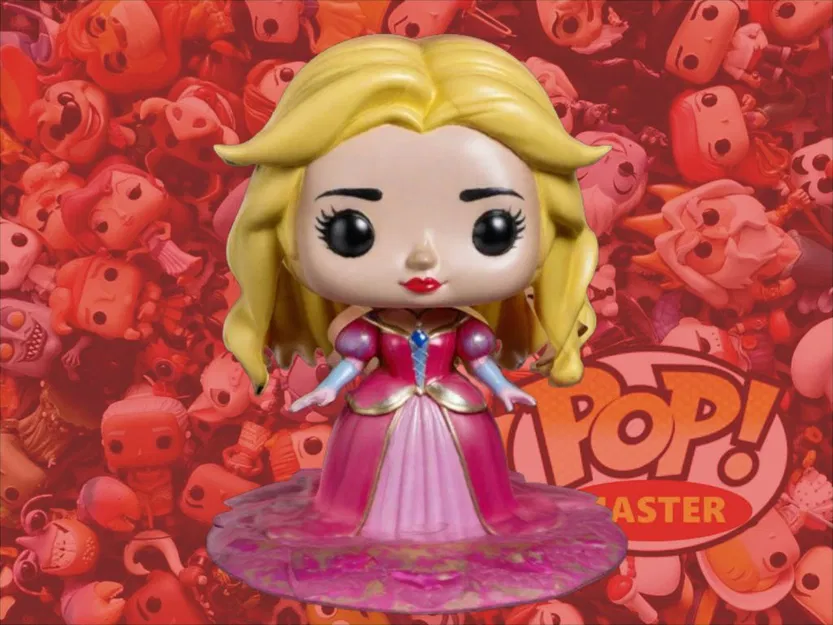 Mô hình 3D công chúa Sleeping Beauty phong cách Funko POP! dễ thương - Image 1
