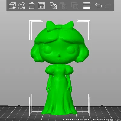 Mô hình 3D Nàng Bạch Tuyết phong cách Funko Pop dễ thương