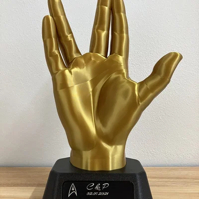 Mô hình bàn tay Mr. Spock chào kiểu Vulcan / Live Long and Prosper