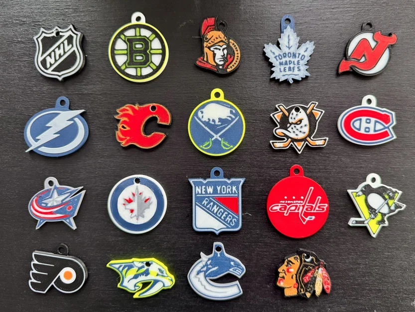Móc khóa logo 32 đội bóng NHL - Image 1