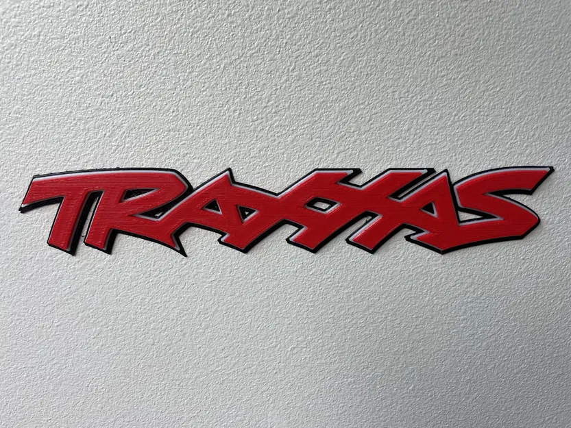 Mô hình logo treo tường Traxxas 3D cho tín đồ RC - Image 1