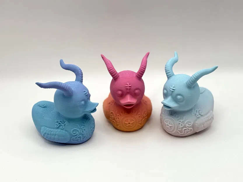 Chú Vịt Quỷ Dữ (Demon Duck of Doom) - Mô hình in 3D - Image 4