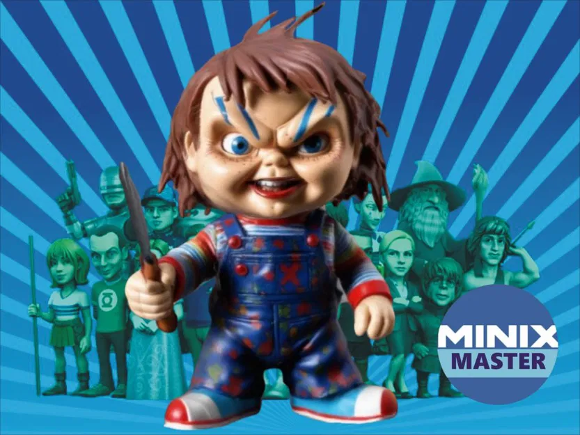 Mô hình 3D Chucky Minix độc đáo cho người hâm mộ phim kinh dị - Image 1