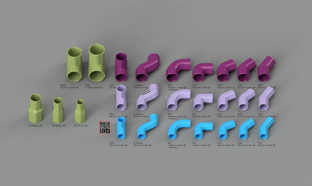 Cút nối ống (Elbow) Ø16mm / Ø20mm / Ø25mm hình lục giác - Image 3