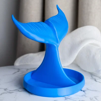 Giá treo trang sức đuôi cá voi dùng cho trang trí nhà cửa in 3D