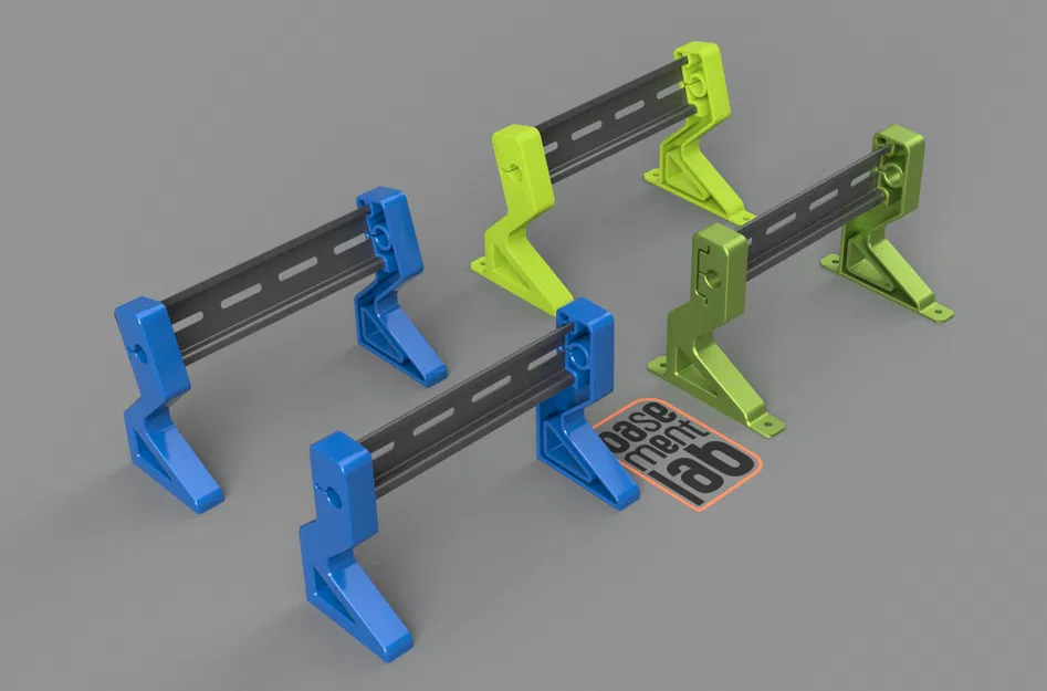 Giá đỡ thanh DIN để bàn (Góc 75/90 độ) - Image 1