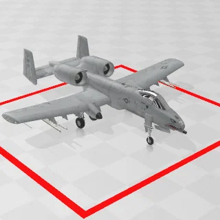 Mô hình in 3D máy bay chiến đấu A-10 Thunderbolt II siêu chi tiết