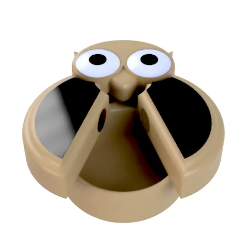 Mô Hình Hộp Cú Nhỏ Với Cơ Chế Nam Châm Tự Đóng Bí Mật - Image 2