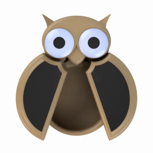 Mô Hình Hộp Cú Nhỏ Với Cơ Chế Nam Châm Tự Đóng Bí Mật - Image 3