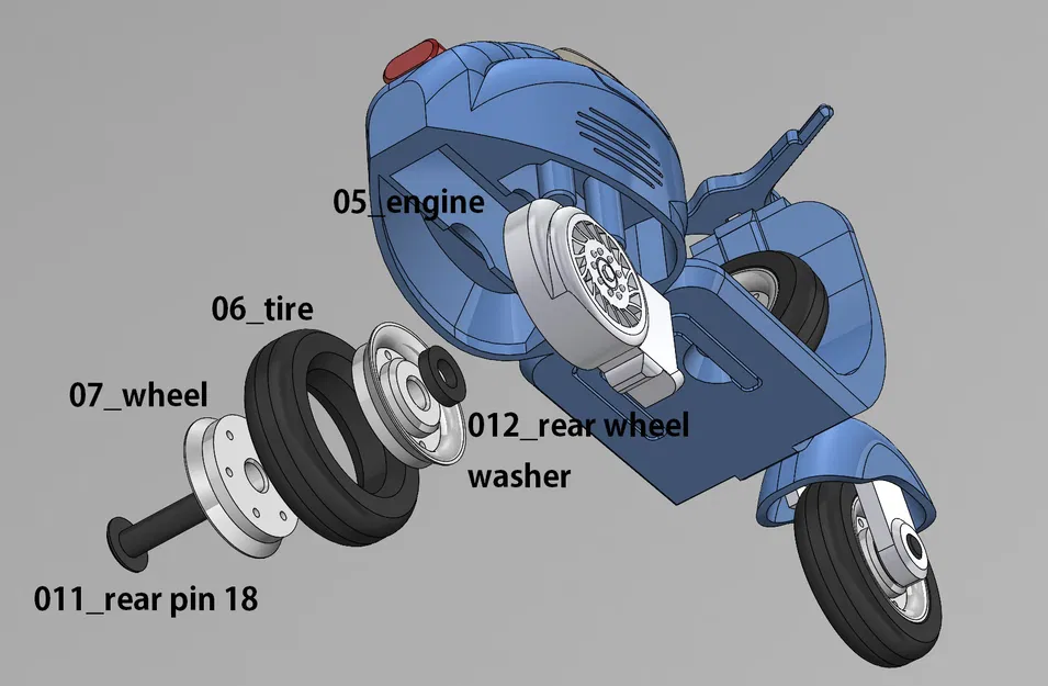 Mô hình Vespa Cafe Racer - Image 5