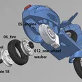 Mô hình Vespa Cafe Racer - Thumbnail 5