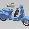 Mô hình Vespa Cafe Racer - Thumbnail 6