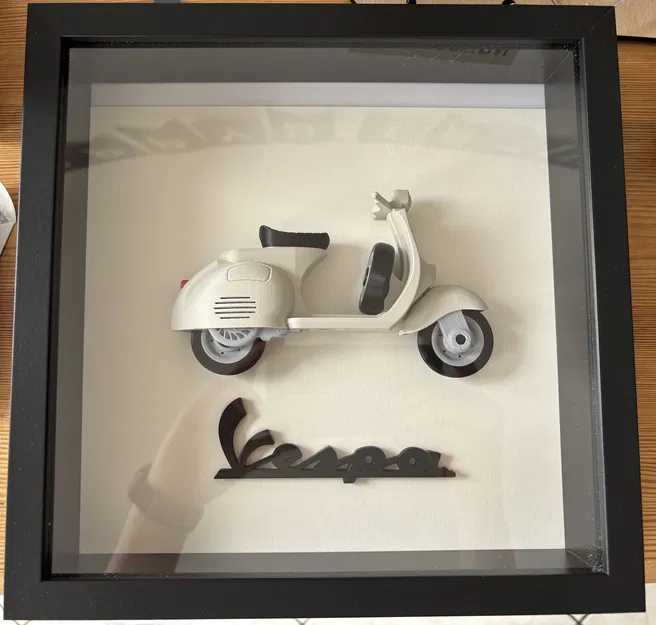 Mô hình Vespa đóng khung (Vespa in frame) - Image 1