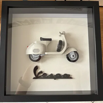 Mô hình Vespa đóng khung (Vespa in frame)
