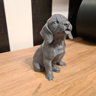 Mô hình chú chó 3D dễ thương trang trí bàn làm việc