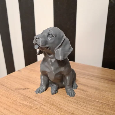 Mô hình chú chó 3D dễ thương trang trí bàn làm việc