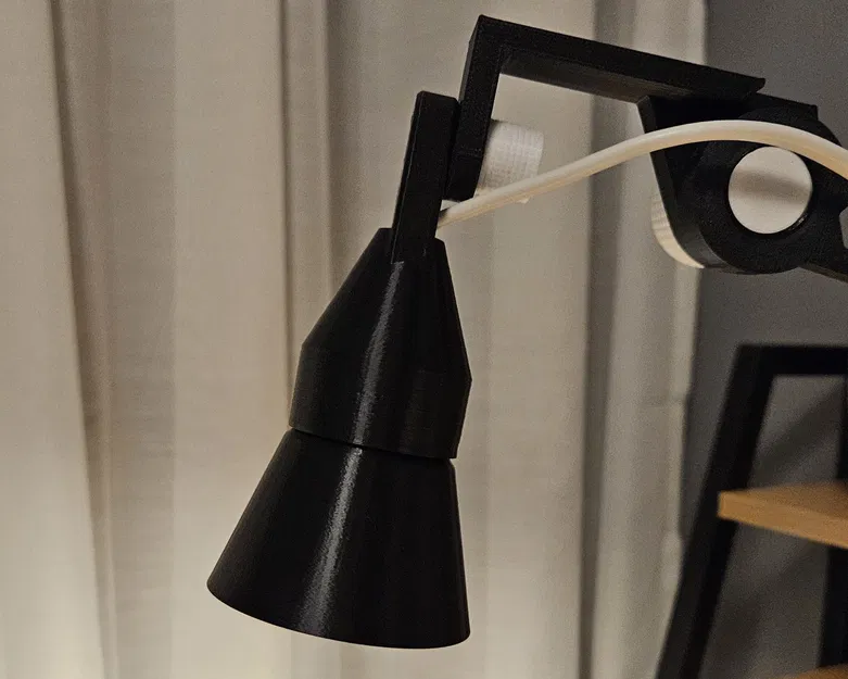 Tự in 3D đèn bàn thông minh kèm kẹp dây điện tiện lợi - Image 4