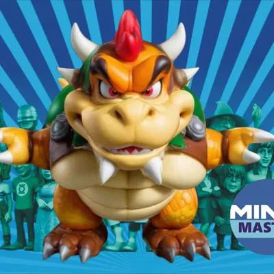 Mô hình Minix Bowser in 3D chi tiết - Nhân vật biểu tượng cho fan Mario