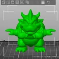 Mô hình Minix Bowser in 3D chi tiết - Nhân vật biểu tượng cho fan Mario - Thumbnail 2