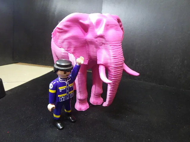 Mô hình chú voi hồng đáng yêu tương thích với Playmobil - Image 2