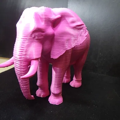 Mô hình chú voi hồng đáng yêu tương thích với Playmobil