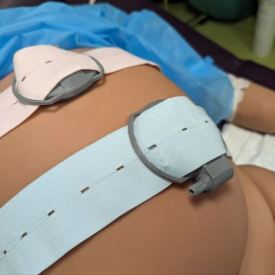 Mô hình đầu dò máy theo dõi tim thai CTG cho mô phỏng y tế