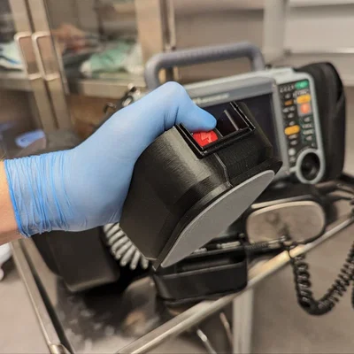 Mô hình tay cầm sốc điện (defibrillator paddles) dùng cho mô phỏng lâm sàng
