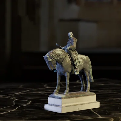 Mô hình 3D Tượng đài lịch sử Jan Žižka cưỡi ngựa