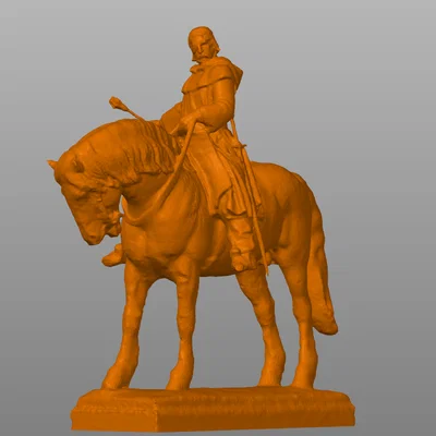 Mô hình 3D Tượng đài lịch sử Jan Žižka cưỡi ngựa