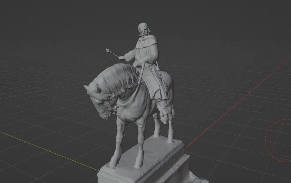 Mô hình 3D Tượng đài lịch sử Jan Žižka cưỡi ngựa - Image 3