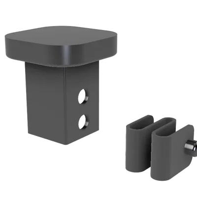 Nắp đậy móc kéo 2 inch 3D cho ô tô - Dễ lắp đặt với lò xo thông minh