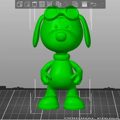 Mô hình 3D nhân vật Snoopy phong cách Minix cực dễ thương