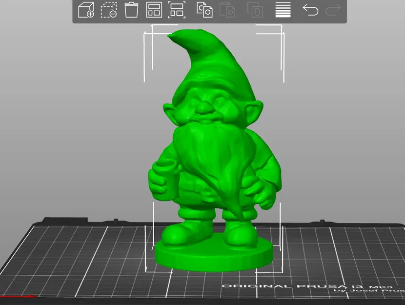 Mô hình 3D chú lùn Minix Garden Gnome dễ thương để trang trí - Image 2