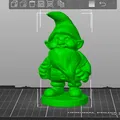 Mô hình 3D chú lùn Minix Garden Gnome dễ thương để trang trí - Thumbnail 2