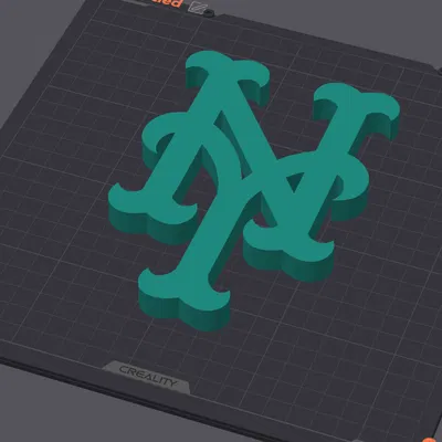 Mô hình logo New York Mets in 3D sắc nét cho fan bóng chày