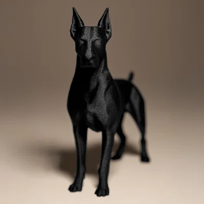 Tượng trang trí chó Doberman