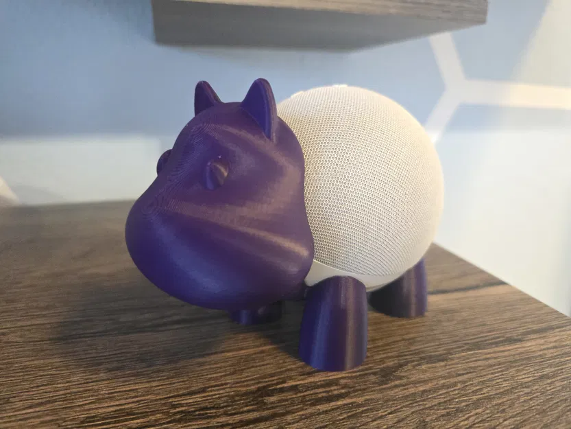 Giá đỡ Echo Dot 4 hình Hà mã, bản chia tách mới giúp in dễ dàng hơn - Image 6