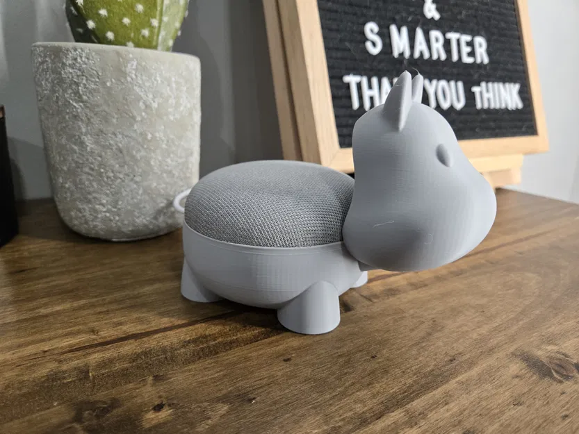 Đế giữ loa Google Home Mini/Nest Mini hình chú hà mã siêu dễ thương - Image 5