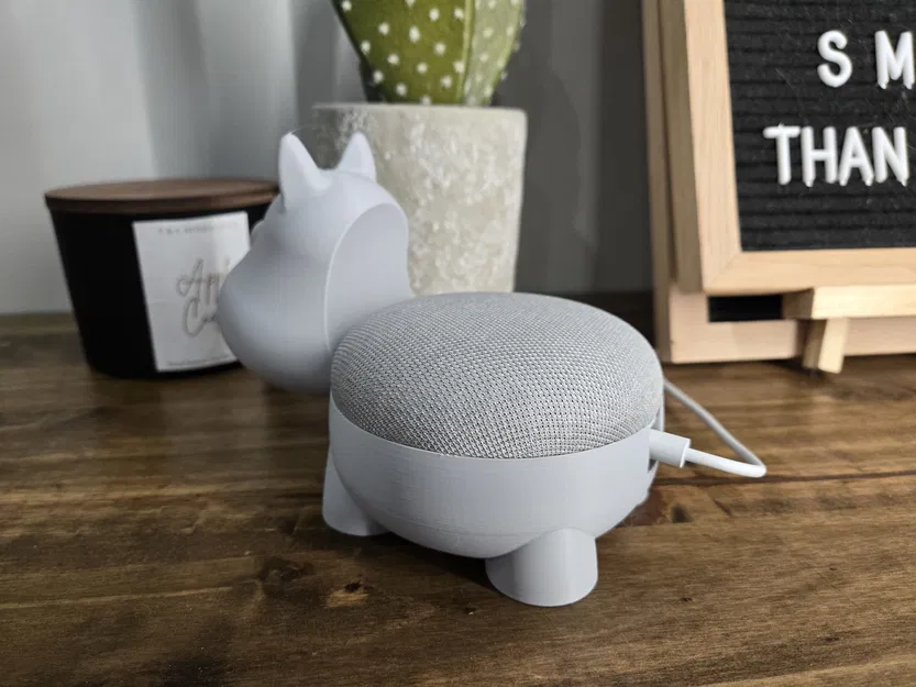 Đế giữ loa Google Home Mini/Nest Mini hình chú hà mã siêu dễ thương - Image 6