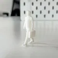 Mô hình thu nhỏ doanh nhân đang đi bộ cho sa bàn của bạn - Thumbnail 1