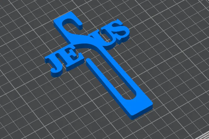 Mô hình 3D Cross Jesus - Thiết kế thánh giá nghệ thuật tinh tế - Image 1