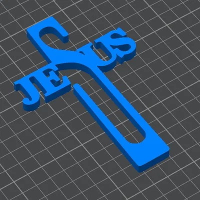 Mô hình 3D Cross Jesus - Thiết kế thánh giá nghệ thuật tinh tế