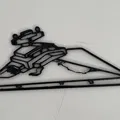Tranh treo tường 3D Imperial Star Destroyer - Decor cho fan Star Wars - Thumbnail 2