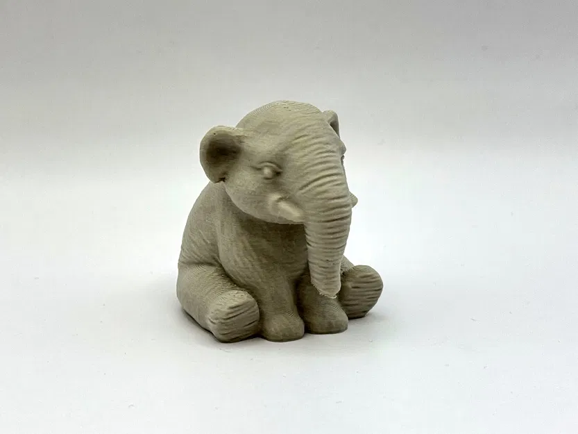 Mô hình chú voi con 3D trang trí để bàn siêu dễ thương - Image 1