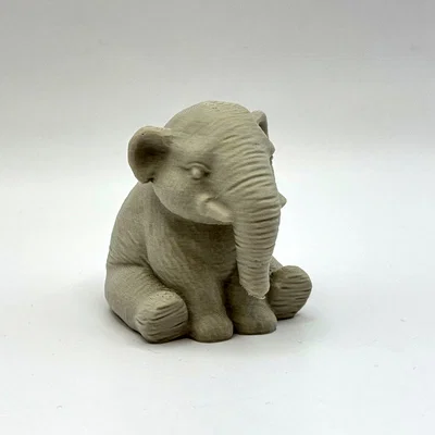Mô hình chú voi con 3D trang trí để bàn siêu dễ thương