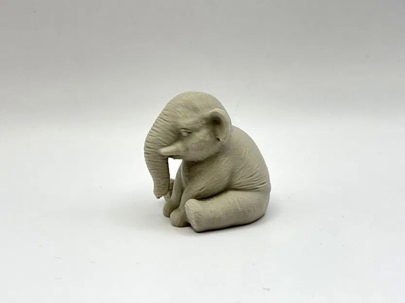 Mô hình chú voi con 3D trang trí để bàn siêu dễ thương - Image 2